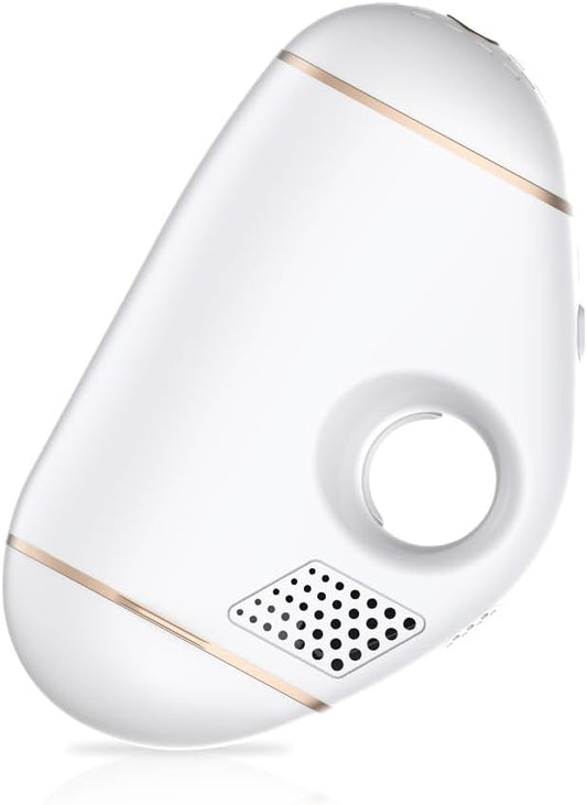 SLuB Sapphire IPL Light Epilator, 600,000 Irradiation, 5 Levels Adjustable, Light Beauty Device, Home Epilator, Skin Beauty Function, Ice Sense Care, Unisex, Whole Body Hair Removal (White)