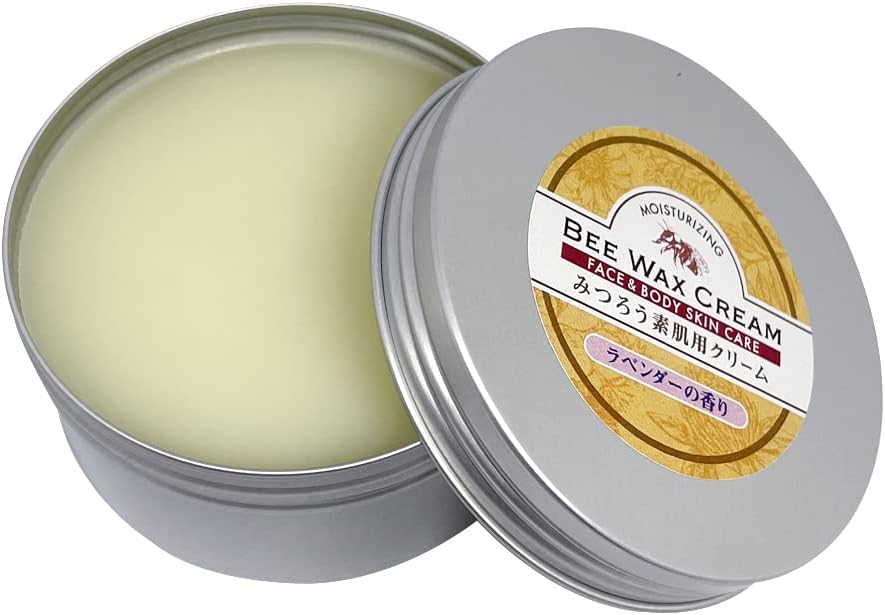 Made in Japan, Beeswax Cream for Bare Skin, Lavender Scent, 4.2 oz (120 g)