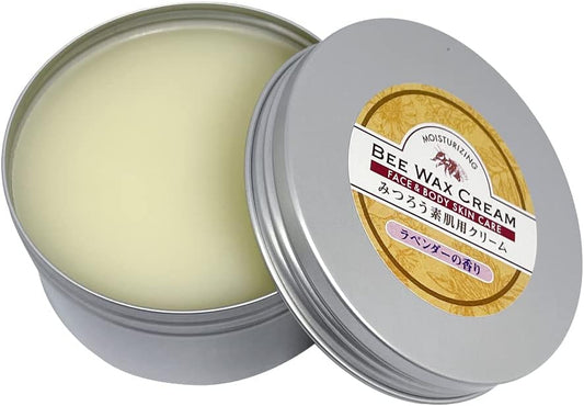 Made in Japan, Beeswax Cream for Bare Skin, Lavender Scent, 4.2 oz (120 g)