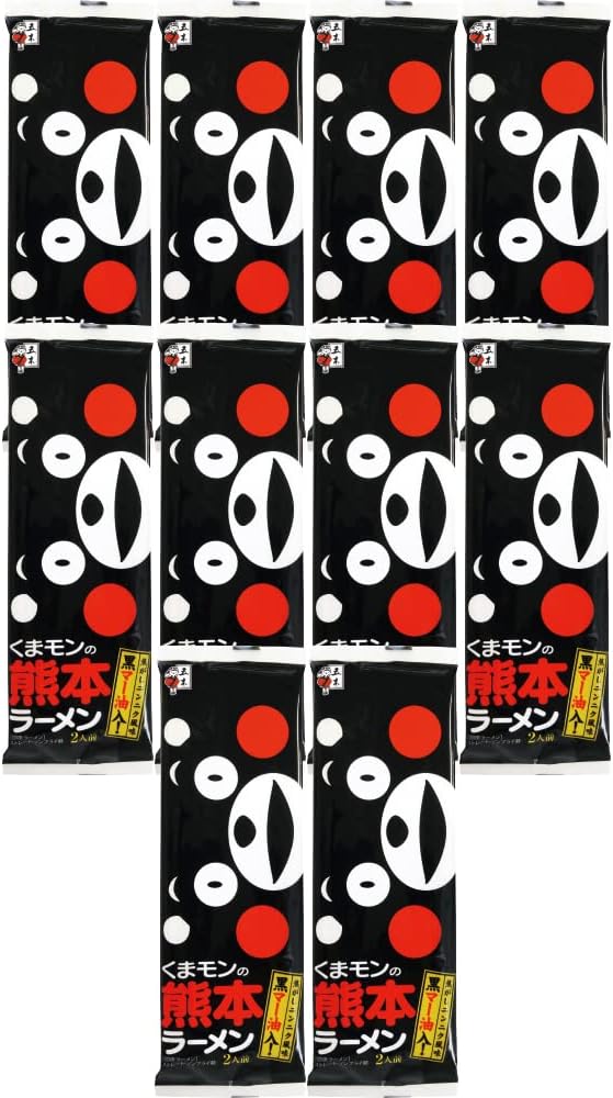 Itsuki Foods Kumamon Kumamoto Ramen, 6.2 oz (176 g) x 10 Packs