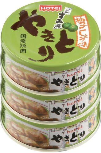 Hotei Yakitori Yuzu Pepper Flavor 3 Cans Shrink 2.5 oz (70 g) x 3 Packs