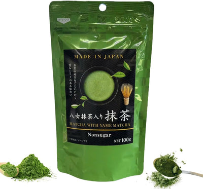 Organic Yaomi Matcha Powder 100g - Ceremony Grade Green Tea, First Harvest, Ichiban Tea, Premium Quality, Sugar-Free, Vegan, Gluten Free, Pure Japan