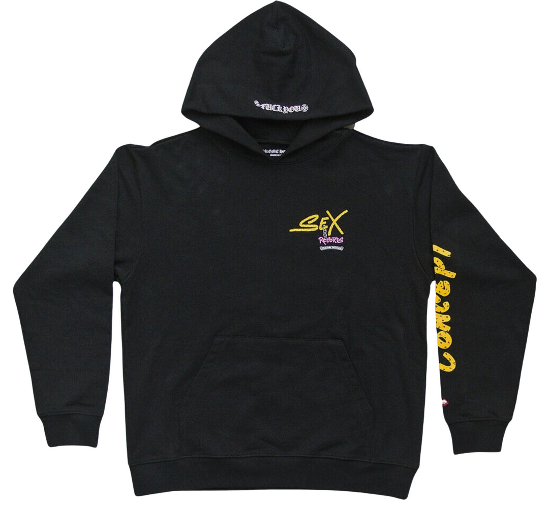 CHROME HEARTS MATTY BOY 'BLACK' SEX RECORDS HOODIE
