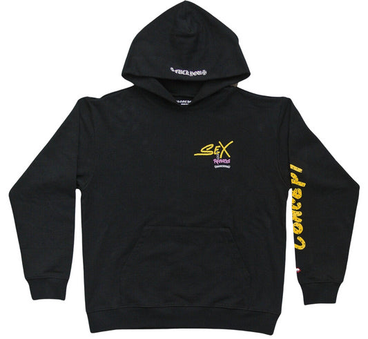 CHROME HEARTS MATTY BOY 'BLACK' SEX RECORDS HOODIE