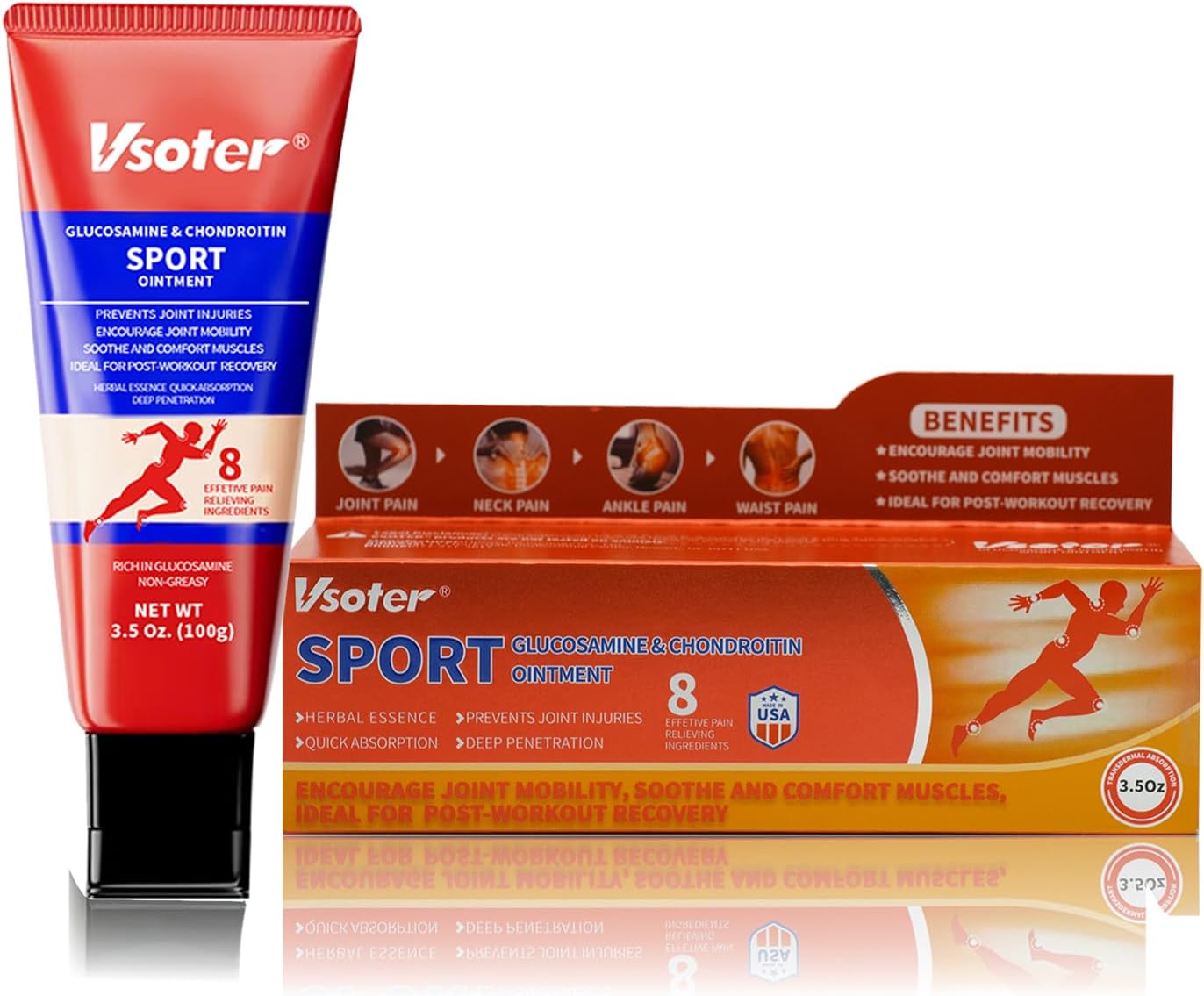 (Quasi-Drug) Glucosame, Warm, Massage Cream, Before and After Sports, Muscle Care, Warm, Pleasant, Knees, Shoulders, Waist, Neck, Hands, Legs, Relax, Hyaluronic Acid, Chondroitin, For Careful Scrubs