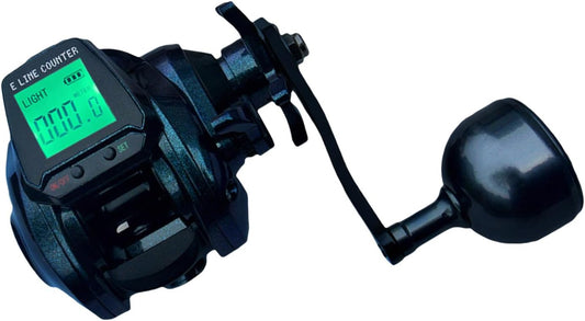 Electronic Fishing Reel LED Screen Fishing Reel Replaceable Fast Lightweight Casting Wheel 7.2:1 Gear Ratio 8kg