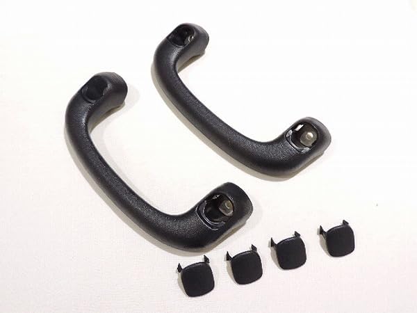 Genuine Toyota 200 Series Hiace Dark Prime 2 Pillar Part Assist Grip Left & Right & Mecla Cap 6 Piece Set Can Be Used for Other Grade Black Repair Parts