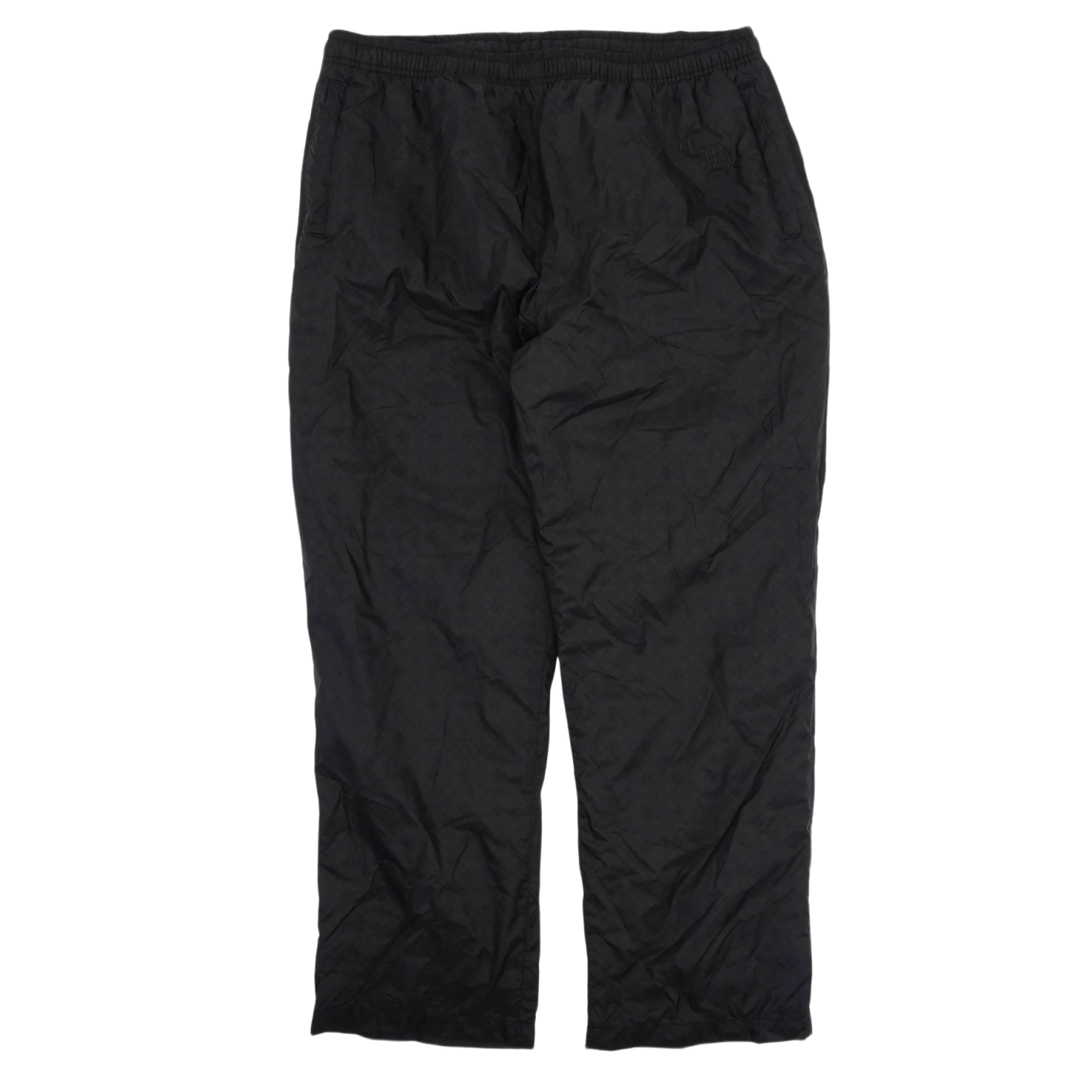 CHROME HEARTS 'BLACK MONOGRAM' NYLON TRACK PANTS