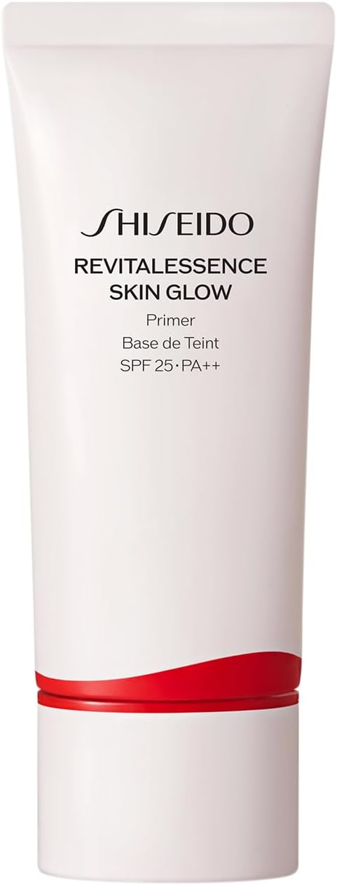 Shiseido Makeup Essence Skin Glow Primer 30g SPF25 PA++ | Makeup Base | Liquid | Fragrance-Free | Shine, Moisturizing, Pore Coverage | Shiseido