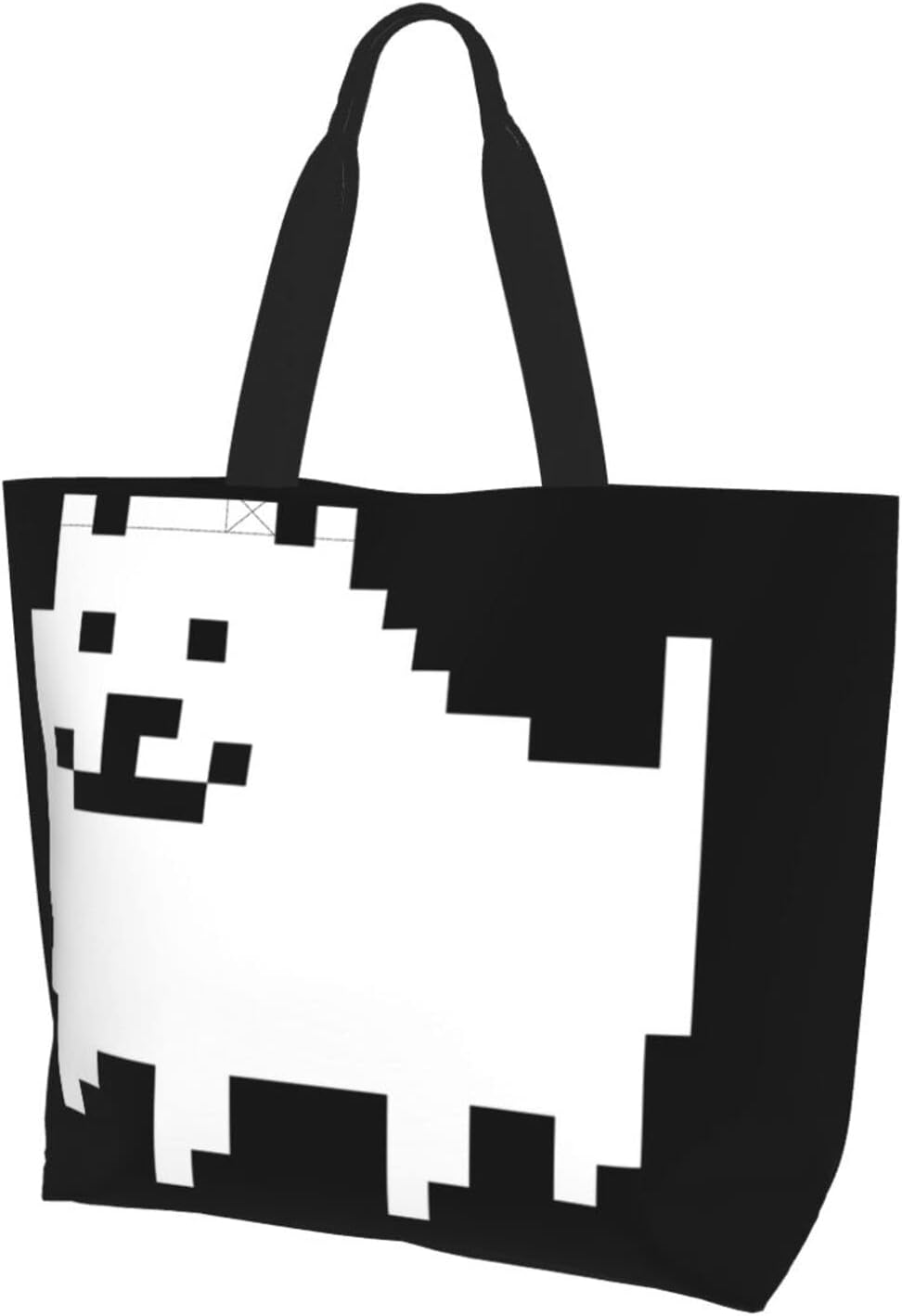 NEXEAR Undertail Dog Eco Bag, Cartoon Folding Shopping Bag, Large Capacity, Foldable, Compact, Shopping Bag, Popular, Anime Goods, Miscellaneous Goods, Character