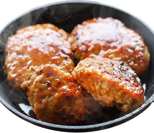 Shabumaru Juicy Hamburger Steak with Plenty of Delicious Onions, Mega Plenty of Delicious, 2.6 lbs (1.2 kg), Pack of 12