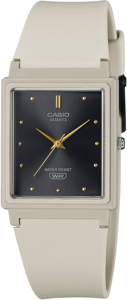 Casio Analog Wristwatch, Urethane Strap, Rectangular Face, Men's Overseas Model, Simple