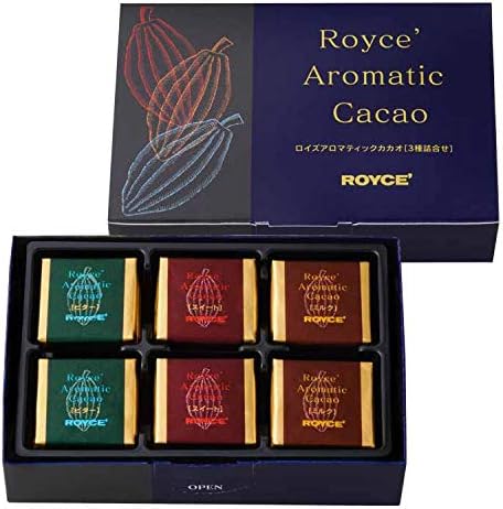 ROYCE' Aromatic Cacao, 3 Types Assortment, Renewal, [Bitter][Sweet][Milk], 8 Sheets Each / 24 Sheets Total (Direct Managed Stores and Hokkaido Exclusive) 8 Sheets (x 3)