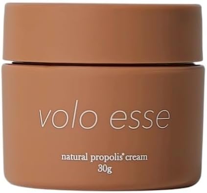 voloesse Natural Propolis Cream, 1.1 oz (30 g), Bactiol, Humanized Ceramide, Honey, Royal Jelly, Edelweiscarus Culture Extract, Highly Moisturizing, Moisturizing, Hali, Glossy, Elastic, Egg Skin, Dry