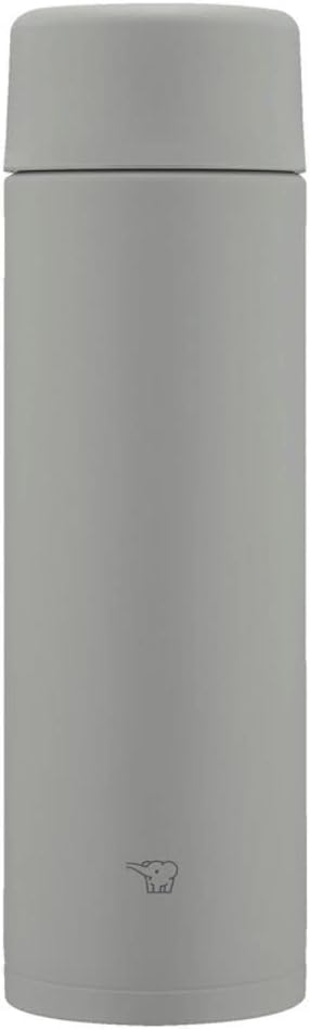 Zojirushi SM-ZB48-HM Water Bottle, Seamless Stopper, 16.2 fl oz (480 ml), Screw, Stainless Mug, Medium Gray, Integrated Stopper and Washer, Easy to Clean, 2 Washings Only