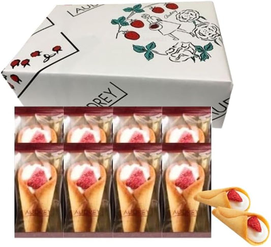 (Bag Included) Cool Shipping Audrey Glacier Hello Berry Assortment, Sweets, Chocolate, Gift, Strawberry, Valentine's Day, White Day (8 Milks)