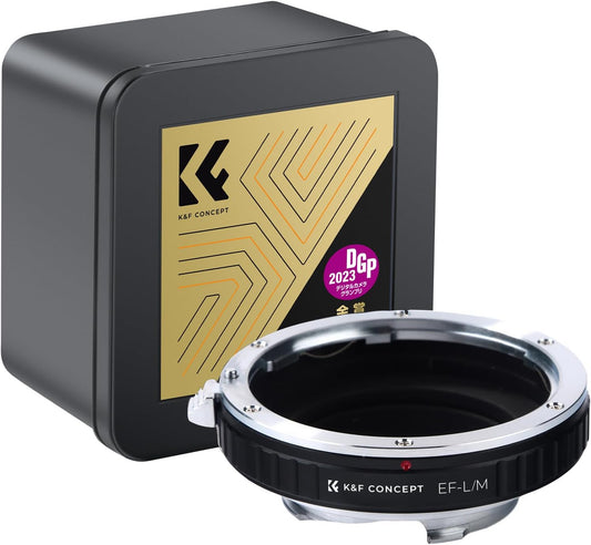 K&F CONCEPT マウントアダプター EOS-L/M レンズ変換アダプター Canon対応 EF/EF-S マウントレンズ→ ライカ対応 Leica対応 Mカメラボディー対応 efマウント ライカ対応mマウント 変換 レンズアダプターリング メーカー直営店