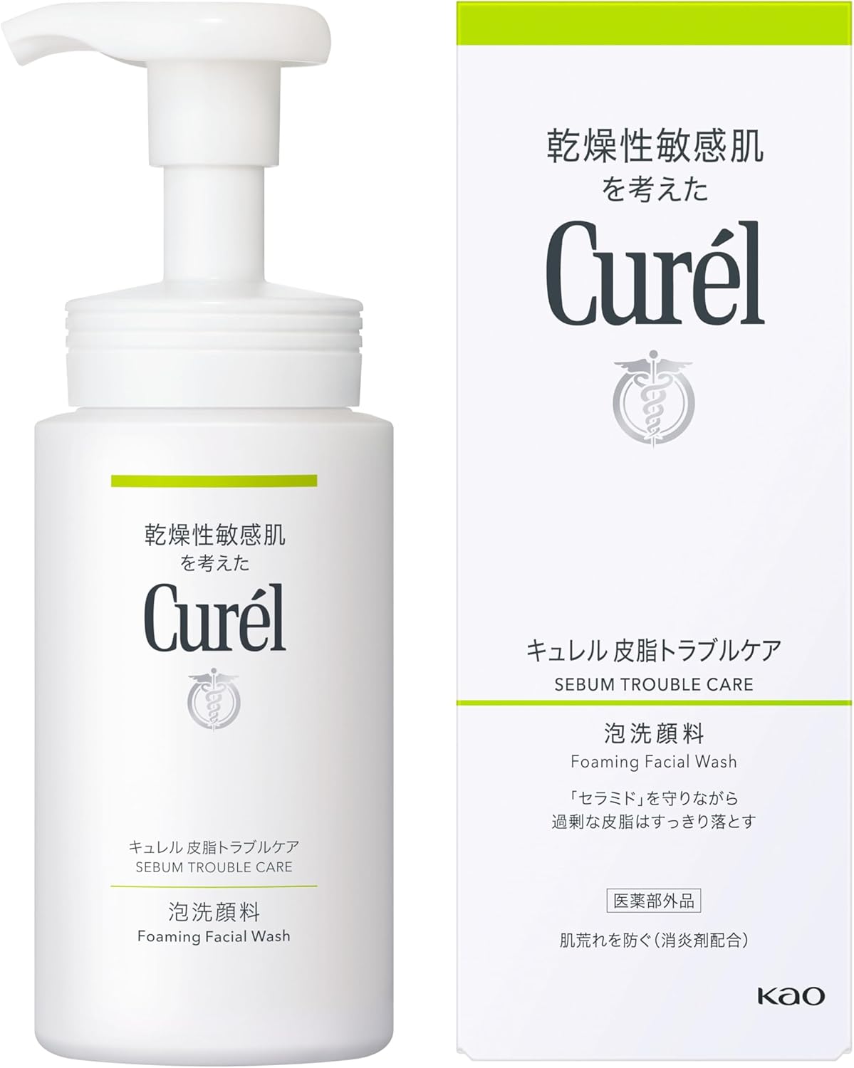 Curel Sebum Trouble Care Foaming Facial Cleanser, 5.1 fl oz (150 ml)