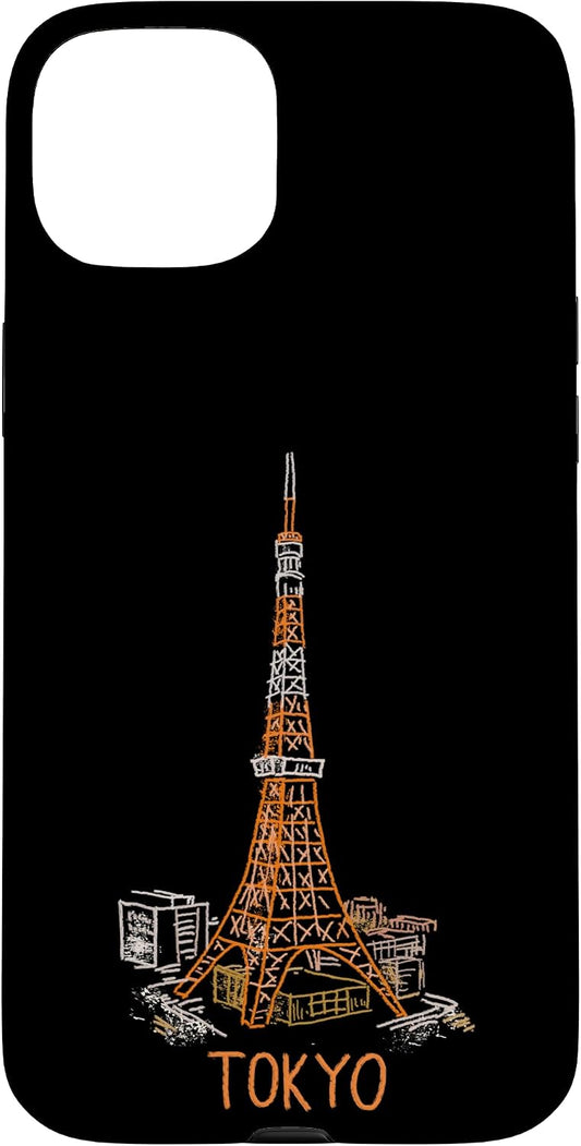 Tokyo Tower Japan Travel Souvenir City Landmark Gift Smartphone Case for iPhone 15 Plus