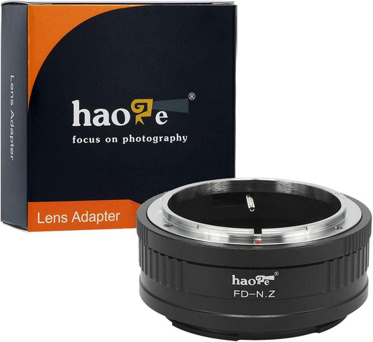 Haoge Manual Lens Mount Adapter for Canon FD Lens to Z7II, Z6II, Z6, Z7 and More Nikon Z-Mount Cameras