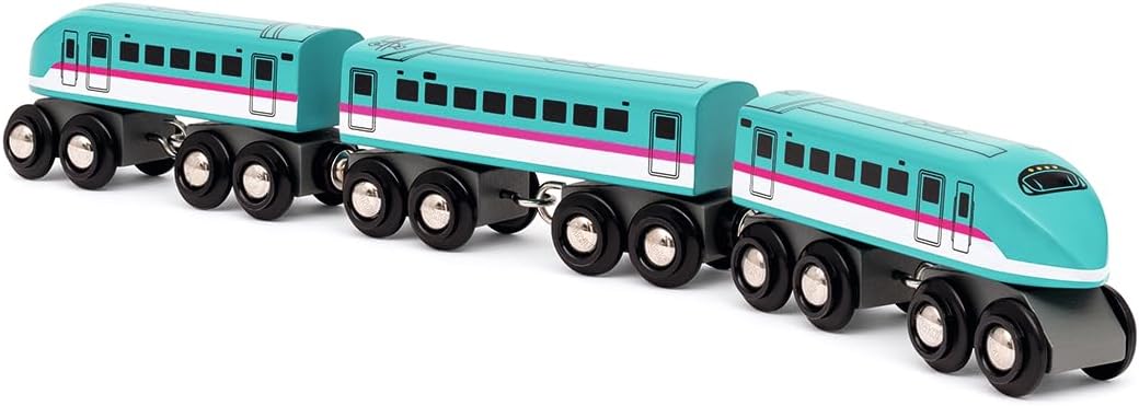 Brio (ブリオ) World Railway Series Shinkansen E5 Hayabusa 36086, Suitable for Ages 3 and Up, [Toy, Toy Vehicle, Wooden Toy, Train, Locomotive, Vehicle, Electric Vehicle, Gift (Birthday/Christmas)]
