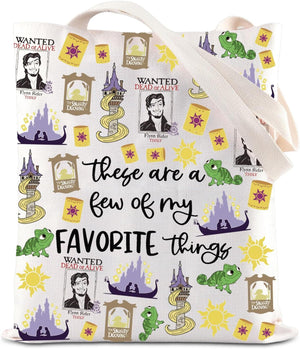 ENSIANTH Princess Merch Fairy Tale Lover Tote Bag Lost Princess -Castle Shoulder Bag Tower -Kingdom Gift