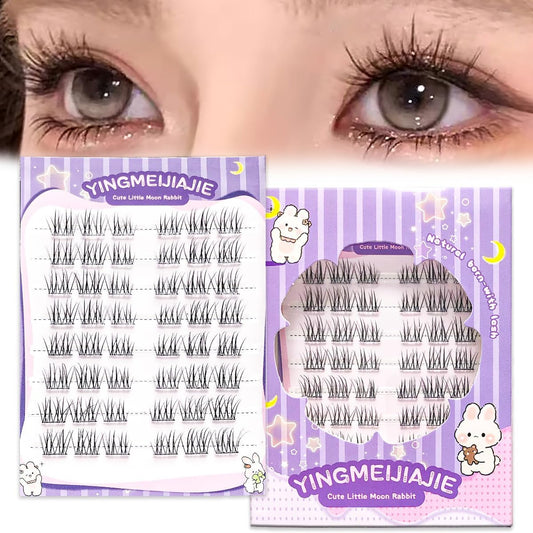 Large Capacity, False Eyelashes, No Glue, High Adhesion, Not Easy to Fall Off, Cute, 3D False Eyelashes, With Glue, No Adhesive, 3D False Eyelashes, Bundle, Popular, Beginner, Durable, Eye