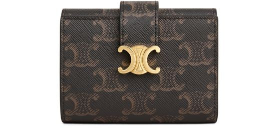 Fine wallet Celine Victoire in Triomphe canvas - Image 1