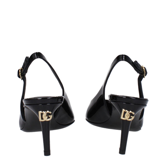 Dolce  Gabbana ドルチェ＆ガッバーナサンダルカルディネールウーマンペイントブラック - Image 1