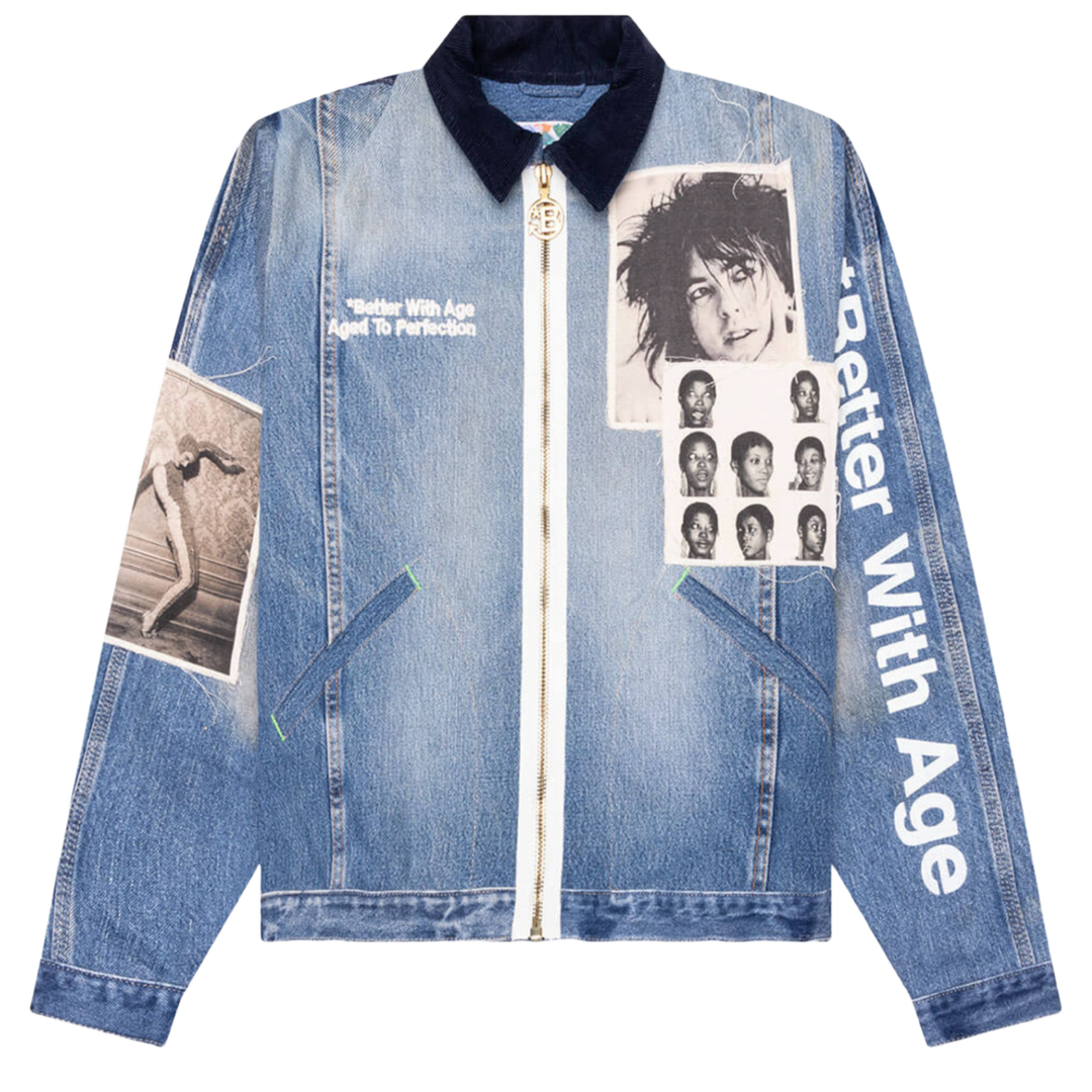 BETTER WITH AGE 'ROCK CITY INDIGO' RECONSTRUCTED DENIM JACKET