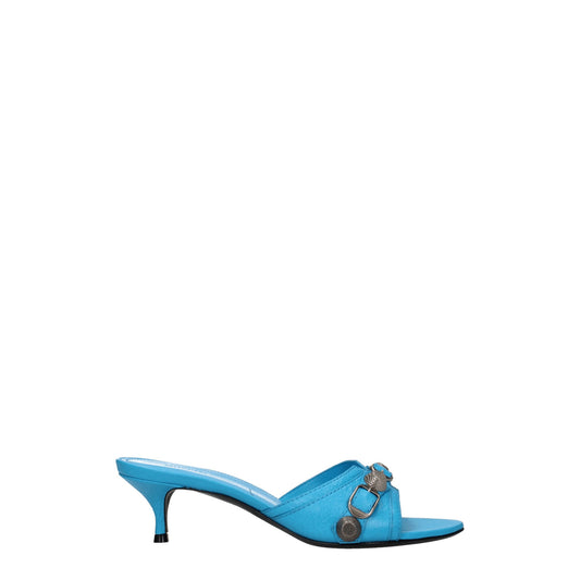 Balenciaga Sandals Cagole Woman Leather Blue/Cyan - Image 1