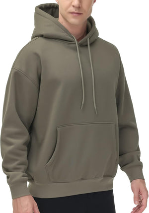 THE GYM PEOPLE Sudadera con capucha de forro polar para hombre, ajuste suelto, ultra suave, con bolsillos | Forro de felpa cálido, sudadera con capucha con bolsillos, tela suave, sudadera con capucha para el trabajo, viajes