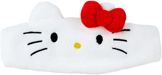 Sanrio 986151 Sanrio Hello Kitty Headband, White, Character Hair Turban/Hair Band, Facial Cleansing & Makeup, One Size Fits Most, For Girls