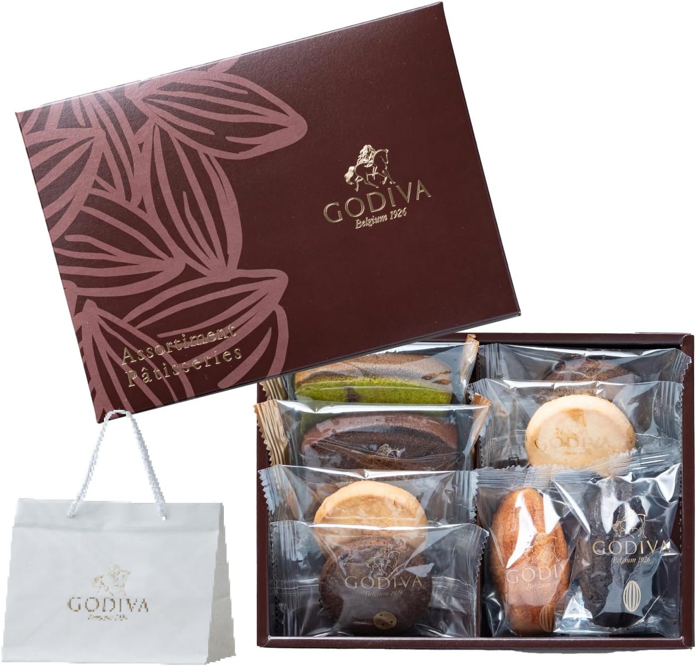 GODIVA Patisserie, Assortment, The WOW, Shopper Included, Wrapping Compatible, Message Card Compatible, Pack of 8