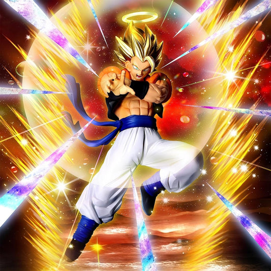 Dragon Ball Figure Super Gogeta, Dragon Ball Z Dokkan Battle 10th Anniversary Figure, Size: Approx. 7.5 inches (19 cm)