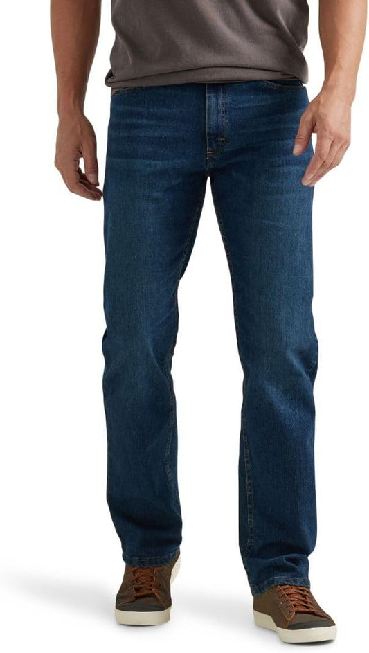 Wrangler Authentics - Jeans de ajuste estándar y pretina Comfort Flex, para hombre