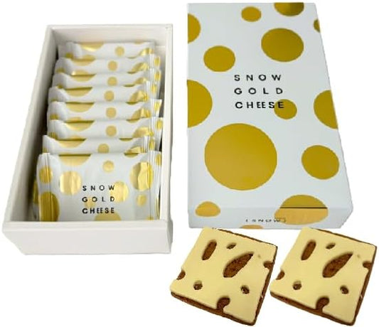 [Hokkaido Limited] SNOW GOLD CHEESE Snow Gold Cheese, Snow Cheese, 8 Pieces, 1 Box, Sweets, Souvenirs, Airport Souvenirs, Limited Distributors, Popular Gift