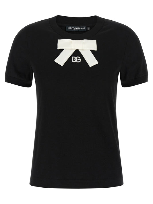 Dolce  Gabbana ドルチェ＆ガッバーナボウTシャツ - Image 1