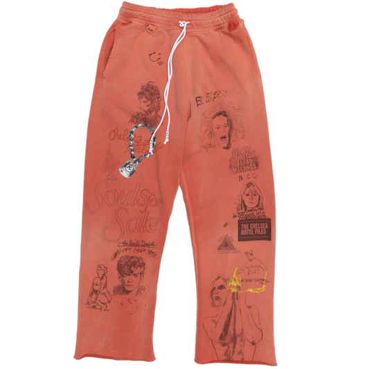 PALY 'CHELSEAY HOTEL' RED SWEATPANTS