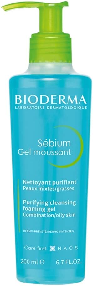 【正規品】ビオデルマ (Bioderma) セビウム フォーミング ウォッシングジェル 200mL オイリー・混合肌用 洗顔ジェル（洗顔フォーム 皮脂 べたつき メイク崩れ エチルアルコール、パラベン無添加 弱酸性）