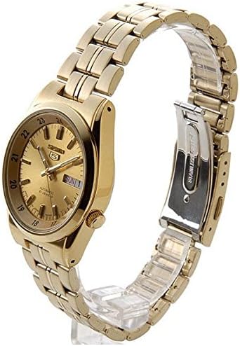 Seiko 5 SNK574J1 Men's Watch, Gold, Automatic Watch, Made in Japan, Bracelet Type