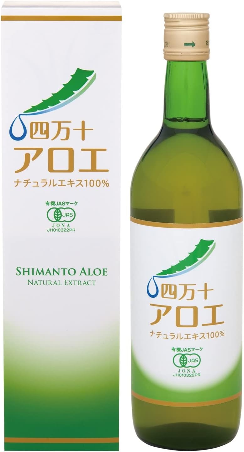 My Organic Shimanto Aloe Extract, 100% Natural Extract, 24.3 fl oz (720 ml), Kidachialoe Stock Solution, Made in Japan, Chemical Fertilizer, Pesticides Free, Organic JAS