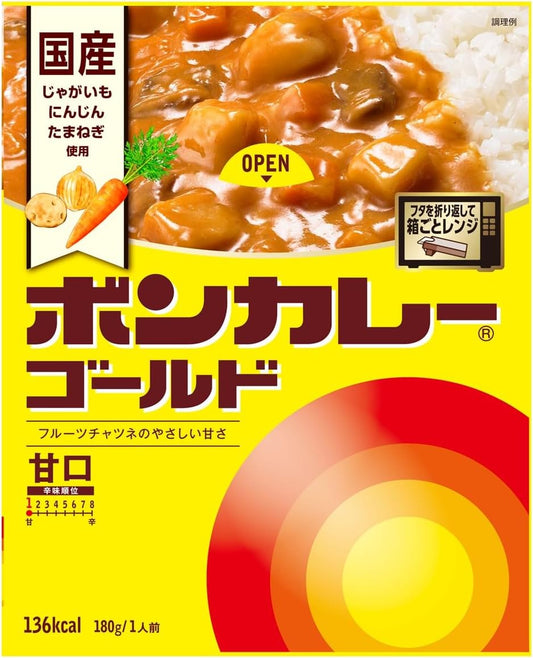 Bonkare Otsuka Foods Gold Mild 180g×5 Microwave Cooking Compatible