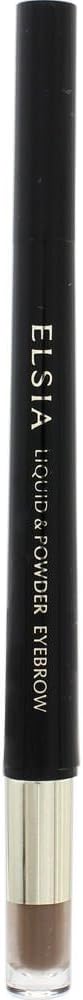 Elsia Platinum Liquid & Powder Eyebrow BR30 Brown 0.03 oz (0.8 g)