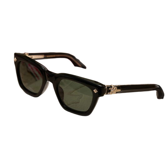 CHROME HEARTS 'DONNYSOFFERGISMS' BLACK/GOLD BLACK SUNGLASSES
