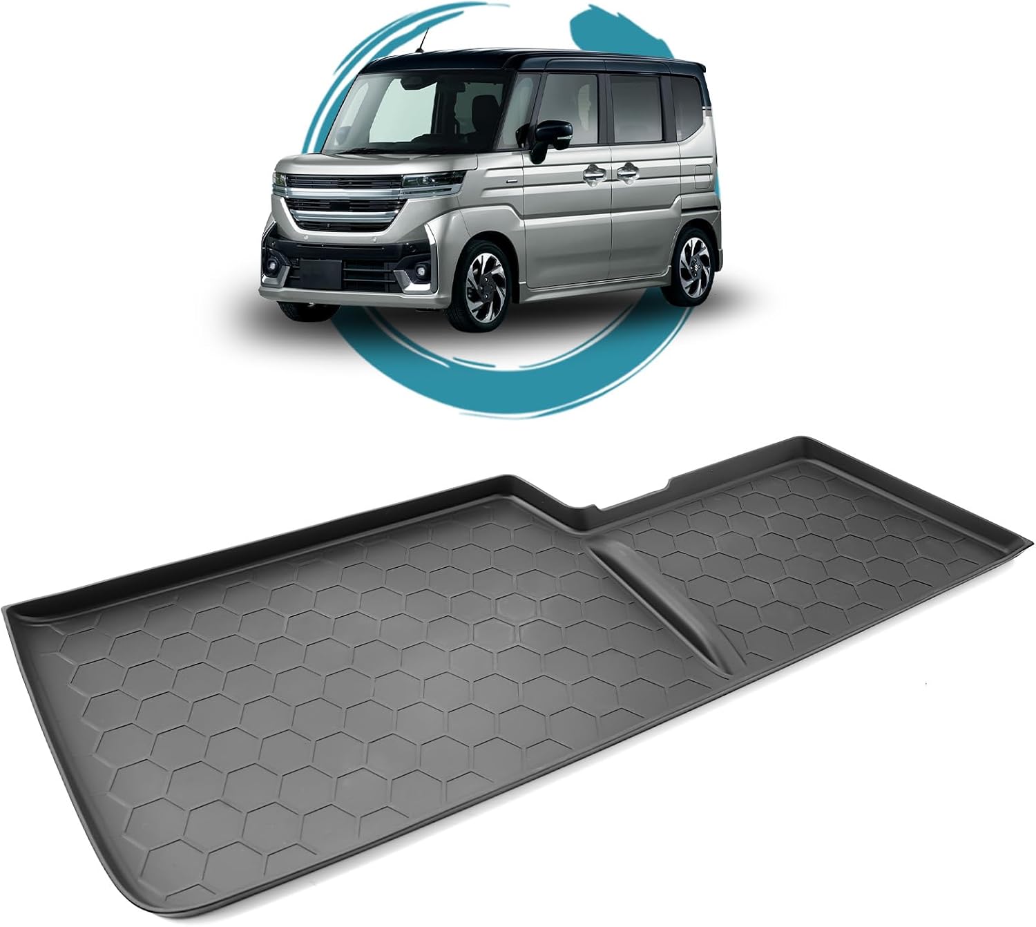 ruiya 2023 Suzuki New Spacia Spacia Custom MK54S MK94S Passenger Open Tray Mat Rubber Mat Dashboard Tray Mat Pocket Passenger Interior Tray Mat Storage Accessory Rubber Material No Rattling Noise