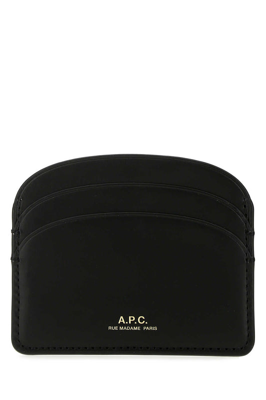 A.p.c. A.P.C.ブラックレザーカードホルダー - Image 1