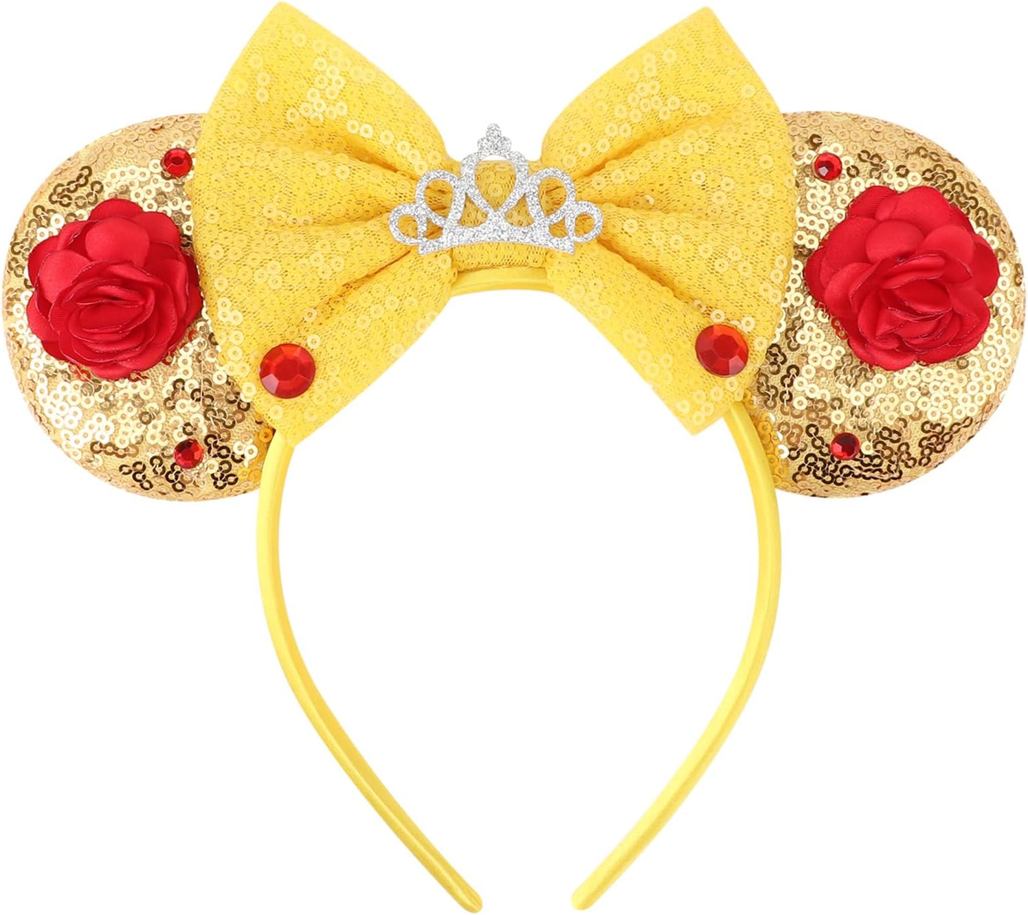 DRESHOW Mouse Ears Bow Sequins Party Decoration Cosplay Costume for Girls and Women