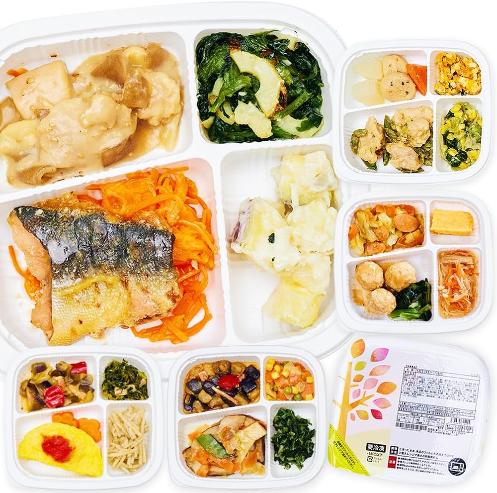 Magokoro Bento (7 Meals Set) Frozen Bento / Frozen Food / Frozen Side Dishes, Frozen Bento Bento Box, Magokoro Care Meal, Menu by Managed Nutritionists, Frozen Bento and Side Dishes Only