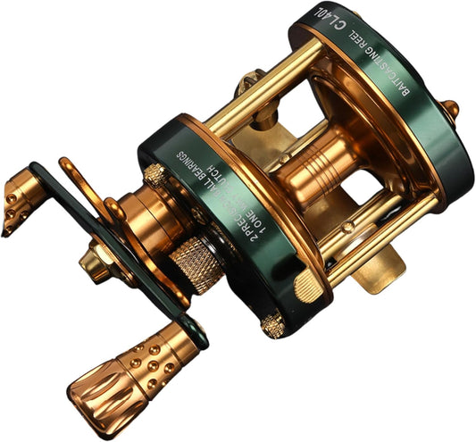 ベイトリール ビッグベイトリール リール 両軸リール 釣り ビッグベイトリール 右ハンドル 左ハンドル スロージギング ロックフィッシュ タイラバ [並行輸入品]